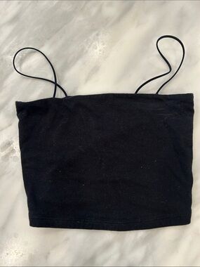 Aeropostale Black Spaghetti-Strap Crop Cami